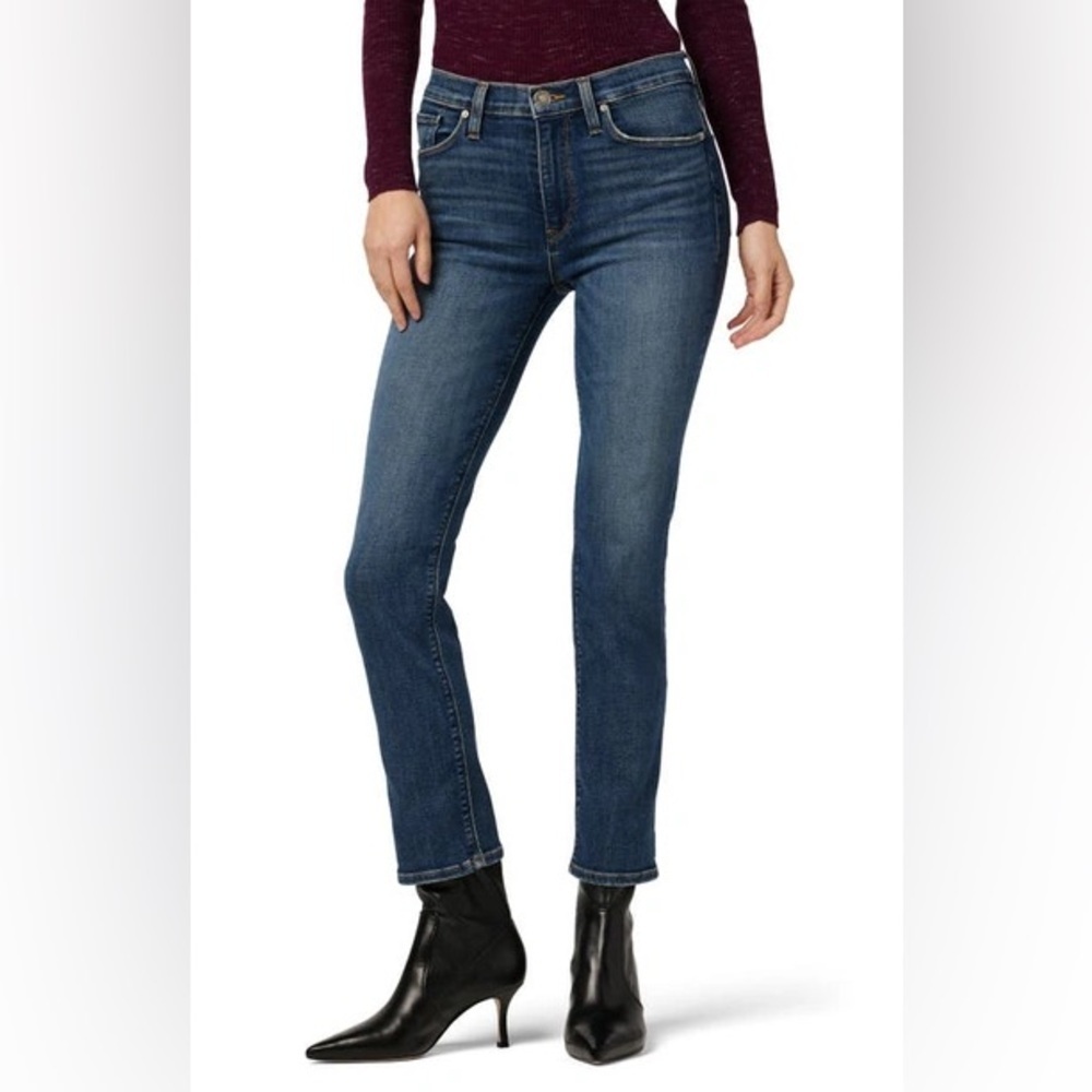 NWT Hudson Women’s Barbara High Rise Straight Ankle Jeans in Marin Wash | 23